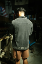 Controlled Insanity Acid Brown Stone Washed Shorts