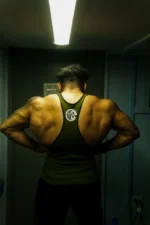 Controlled Insanity Army Green Iron Therapy Heavyweight Tank Top - Image 2