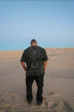 Controlled Insanity Black Scorpion Acid Wash Tee - Image 2