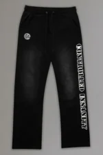 Controlled Insanity Black Sunwashed Sweatpants