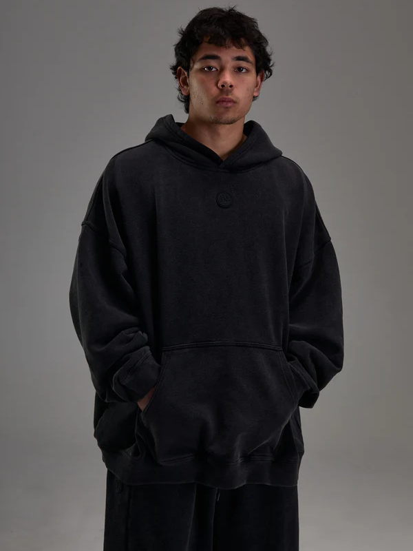 Controlled-Insanity-Faded-Black-Heavyweight-Pullover.webp Controlled Insanity Faded Black Heavyweight Pullover - Image 1