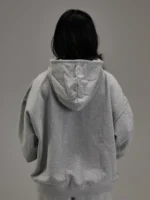 Controlled Insanity Heather Grey Heavyweight Zip Up - Image 2